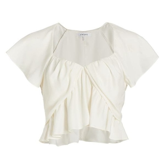 Frame White Ruffle Blouse - Picture 9 of 12
